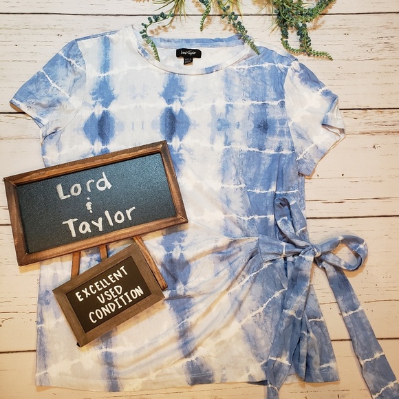 Lord & Taylor Tops - EUC + Lord & Taylor + Tie dye t-shirt